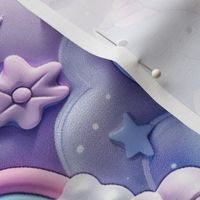 3D Pink and Purple Unisaurs Kids Decor