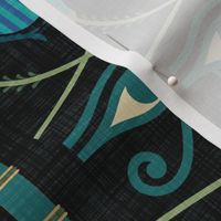 Papyrus_Beetle Fabric Ebony