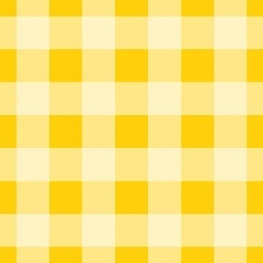 Sunny Yellow Jonquil Gingham Plaid - Small