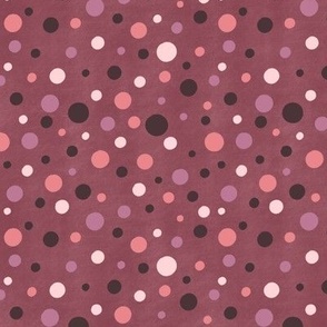 Sugar Dots (Maroon) - Small Scale