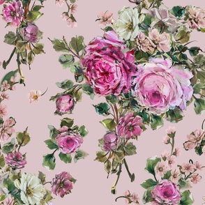 Amazing Grace Rose Bouquets -Dusty Pink