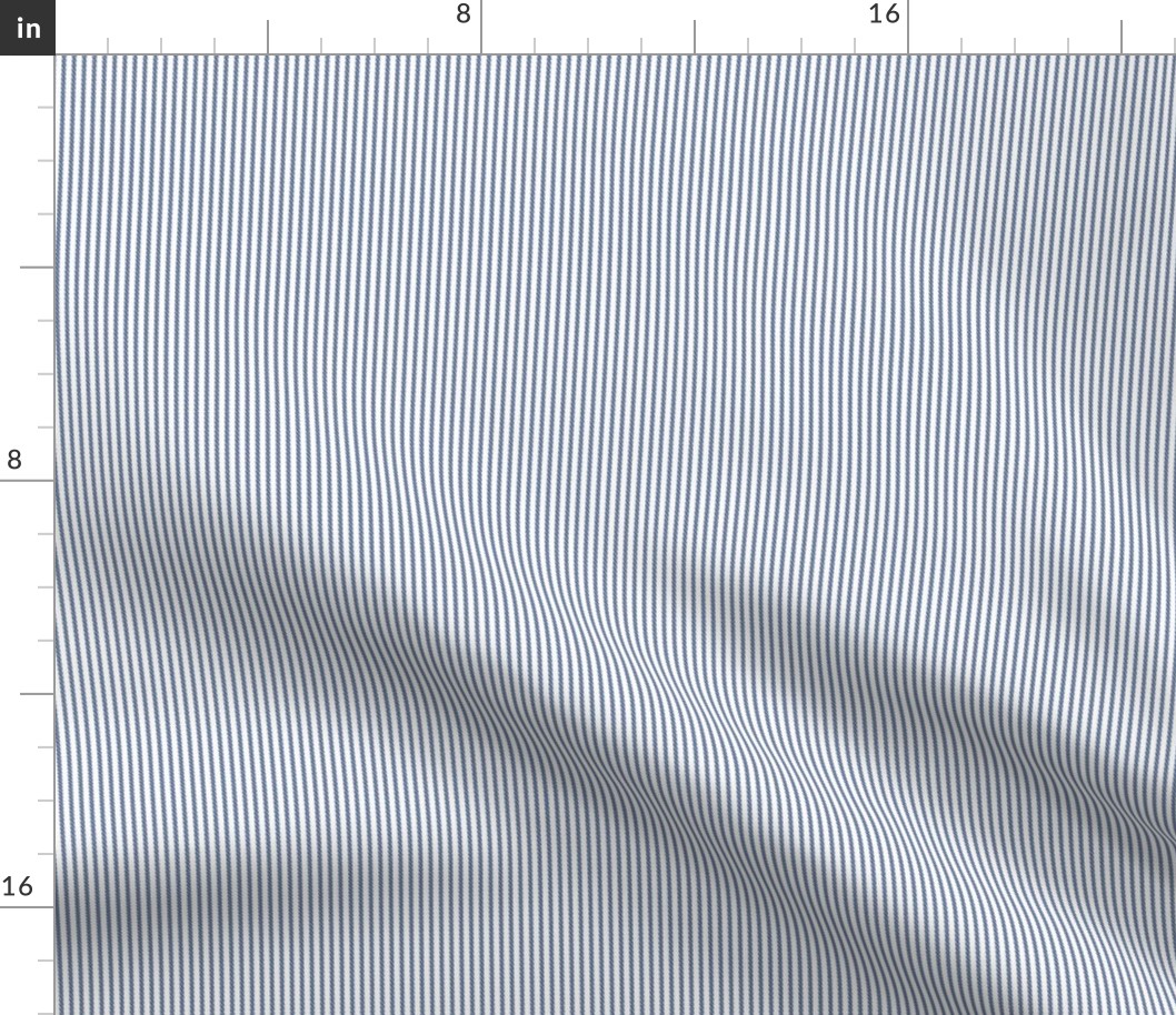 Hickory Stripe Retro light: Denim Blue Rail Road Engineer Stripe, Train Stripe, Conductor Cap Stripe