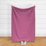 Very Berry Rasberry and Light Rose Pink Breton Stripes - Feminine Nautical French Sailor Stripe in Fuchsia Pink and Lilac