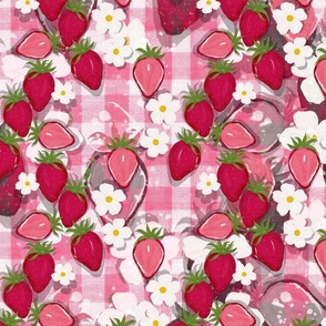 Pink Strawberry picnic-Small