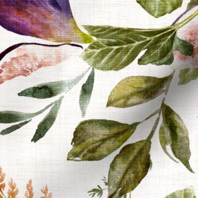 Jumbo / Summer Figs and Leaves Botanical