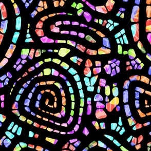 Rocks & Swirls - Tonal Texture (multi-color light) (large)