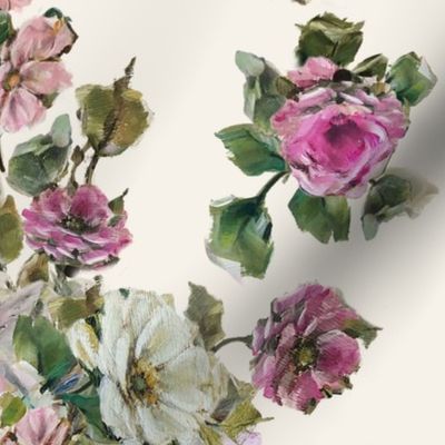 Amazing Grace Rose Bouquets - Cream Glow