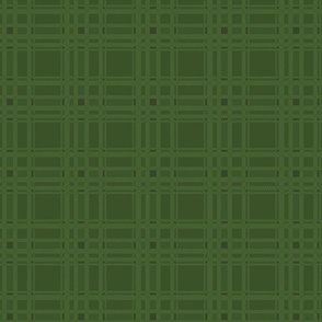 Natural Christmas Plaid - Evergreen  - Muted Detail