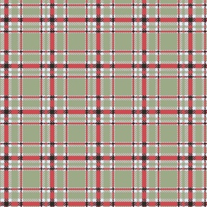 Natural Christmas Plaid - Laurel and Cranberry