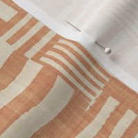 Patchwork Rug Cheater Quilt Stripes - Terra Cotta - XL (How Bazaar)