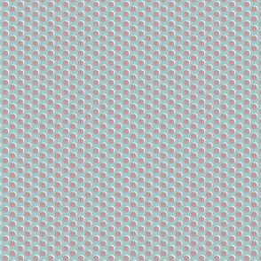 [DOLL SIZED] Beach Barbie Pink Polka Dots on Teal background