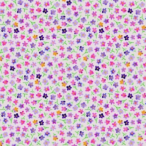 Ditsy Floral Pale Pink - small scale
