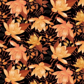 Orange Lotus