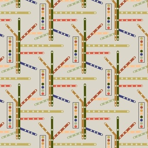 subway map-beige