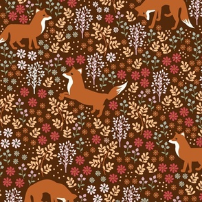 Whimsical foxes 