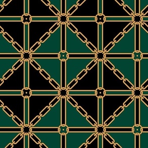 geometric chains dark emerald