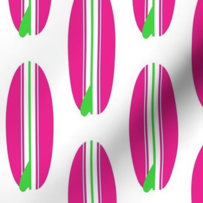 Hot Pink and Lime Green Classic Surfboards -Medium Size-