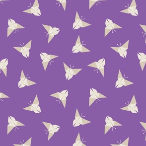 (M) Origami spring Butterfly-Mauve/purple