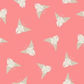 (L) Origami spring Butterfly-pink
