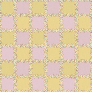 Flower frame (pink and yellow)