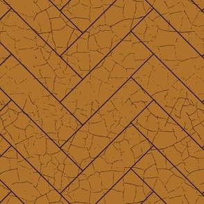 Herringbone / Chevron brown Gold (metallic) Textured Wallpaper- caramel brown-thin lines