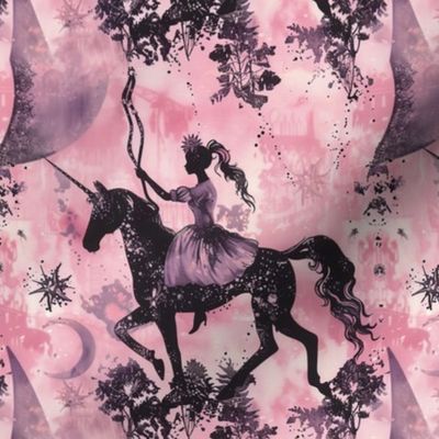 Gothic Sagittarius: Pink & Black Centaur Elegance