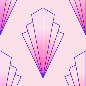 Pink Purple Art Deco Diamond | Large