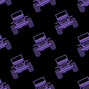 Bigger 4x4 Jeeps Purple on Black