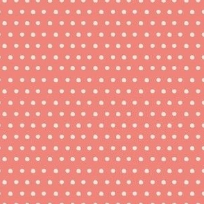 Small Pink and Beige Tiny Polka Dots (P-1)(5.25"/6")