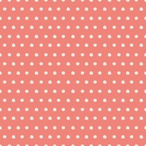 Jumbo Pink and Beige Tiny Polka Dots (P-1)(24")