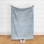 Modern Textured Sea - Neutral Coastal Abstract Watercolor in Sandy Gold, Silver, Blue, and Gray