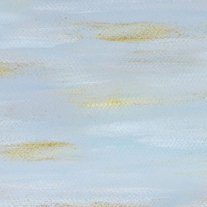 Modern Textured Sea - Neutral Coastal Abstract Watercolor in Sandy Gold, Silver, Blue, and Gray
