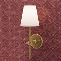 S Modern Ornate Pattern with Gold Accents and Geometric Rhombus in Deep Marsala