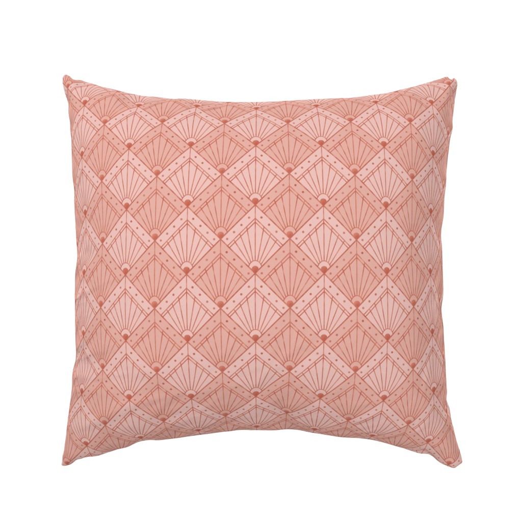 S Elegant Art Deco Geometric Pink and Rose Gold Rhombus Pattern for Chic Home Decor and Fashion Design