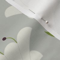 Lilies white modern - Jumbo Extra Large