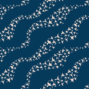 Murmuration, Navy and Pink
