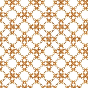 Baroque golden elements ornamental pattern. Small scale #1