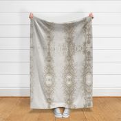 (XL) Shibori organic striped - mushroom