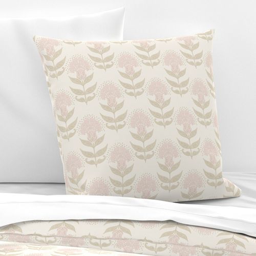 Aurelia Floral Creme light pink tan