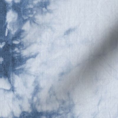 (XL) Shibori organic striped - navy blue