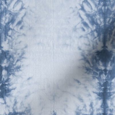 (L) Shibori organic striped - navy blue