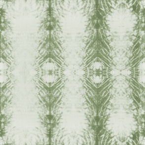 (XL) Shibori organic striped - sage green