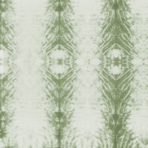 (L) Shibori organic striped - sage green