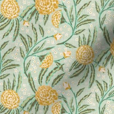Raja Floral (yellow/blue) MED 