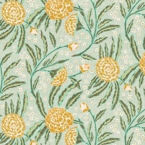 Raja Floral (yellow/blue) MED 