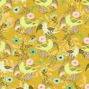 Bird of Happiness (yellow) MED 