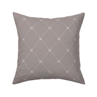 My Little Paris Diamond Floral in French Grey Solid | Large Version