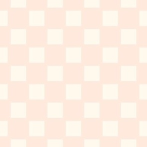 Pink and cream check - Kitsch Christmas Ichimatsu checker 