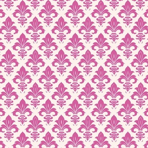 pink fleur de lis