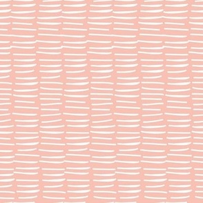 Citrus Summer - Textured Lines on Pink